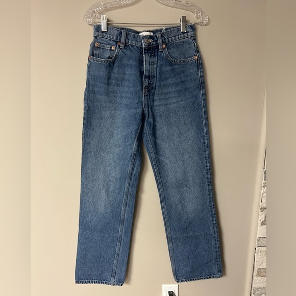 Zara Denim - Zara Dark Blue Straight Leg‎ Jeans